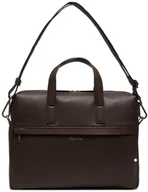 Teczki i aktówki - CALVIN KLEIN torba na laptopa teczka aktówka brązowa torba unisex - miniaturka - grafika 1