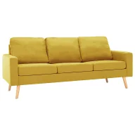 Sofy i kanapy - 3-osobowa żółta sofa - Muria 3Q - miniaturka - grafika 1