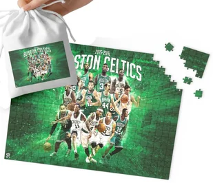 PUZZLE - Boston Celtics WZORY DLA FANA KOSZYKÓWKI 24el + WORECZEK - Puzzle - miniaturka - grafika 1