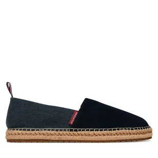 Espadryle Tommy Hilfiger Hilfiger Flex Mix Espadrille FM0FM05497 Granatowy - Espadryle męskie - miniaturka - grafika 1