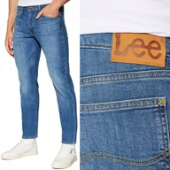 Spodnie męskie - Lee DAREN ZIP FLY REGULAR Dark Freeport PROSTE BLUE DżINS W38 L32 - miniaturka - grafika 1