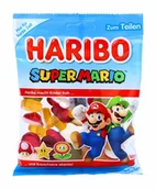 Żelki - Haribo, żelki owocowe Super Mario, mix 3 smaków, 175g - miniaturka - grafika 1