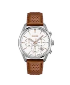 Paski - BOSS Chronograf kwarcowy zegarek dla mężczyzn z jasnobrązowym skórzanym paskiem - 1513879, biały, pasek - miniaturka - grafika 1