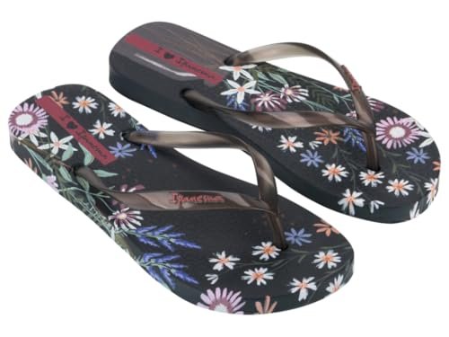 Ipanema Verao Tropical FEM klapki damskie, czarne/perłowe czarne, 39 EU, Black Pearly Black, 39 EU