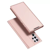 Etui i futerały do telefonów - Dux Ducis Etui Skin Pro z klapką do Samsung Galaxy S22 Ultra różowy - miniaturka - grafika 1