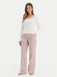 Tommy Hilfiger Piżama UW0UW06143 Écru Regular Fit - Piżamy damskie - miniaturka - grafika 1