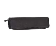 Etui na długopisy i pióra - Alassio 2731 - etui na przybory piśmiennicze z poliestru, etui w kolorze czarnym, etui na długopisy ok. 17 x 5 x 2 cm, kompaktowe, materiałowe etui z pętelkami na długopisy na 2 przybory do pisania - miniaturka - grafika 1