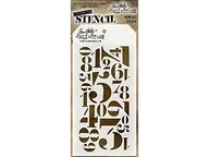 Akcesoria i części do ekspresów do kawy - Stampers AnonymousTim Holtz Warstwowy szablon 10 cm x 20 cm - liczbowy, - miniaturka - grafika 1