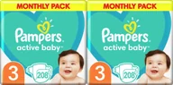 Pieluchy - Pampers Pieluchy Active Baby 3, 6-10 kg, 208 szt. x2 - miniaturka - grafika 1