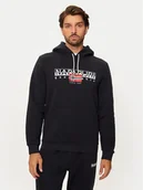 Bluzy męskie - Napapijri Bluza B-Alymer NP0A4I1D Czarny Regular Fit - miniaturka - grafika 1