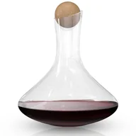 Zestawy do wina - Szklana karafka o pojemności 1,8 litra do czerwonego wina - bezołowiowa kryształowa szklana dekanterka ustna aerator do wina Wine Carafe - miniaturka - grafika 1