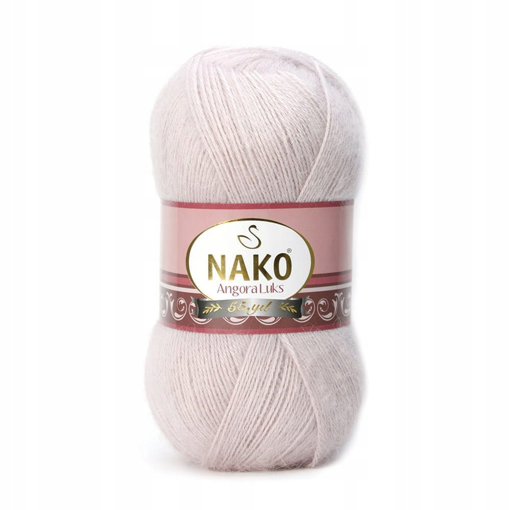 Włóczka NAKO ANGORA LUKS 100g kolor 318/blady wrzos