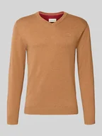 Swetry męskie - Sweter z dzianiny o kroju regular fit z czystej bawełny - miniaturka - grafika 1