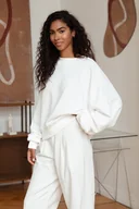 Bluzy damskie - Bluza Iconic Biała - miniaturka - grafika 1