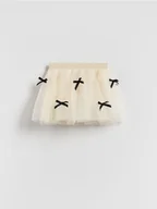 Sukienki i spódniczki dla dziewczynek - Reserved - Tiulowa spódnica z kokardkami - kremowy - miniaturka - grafika 1