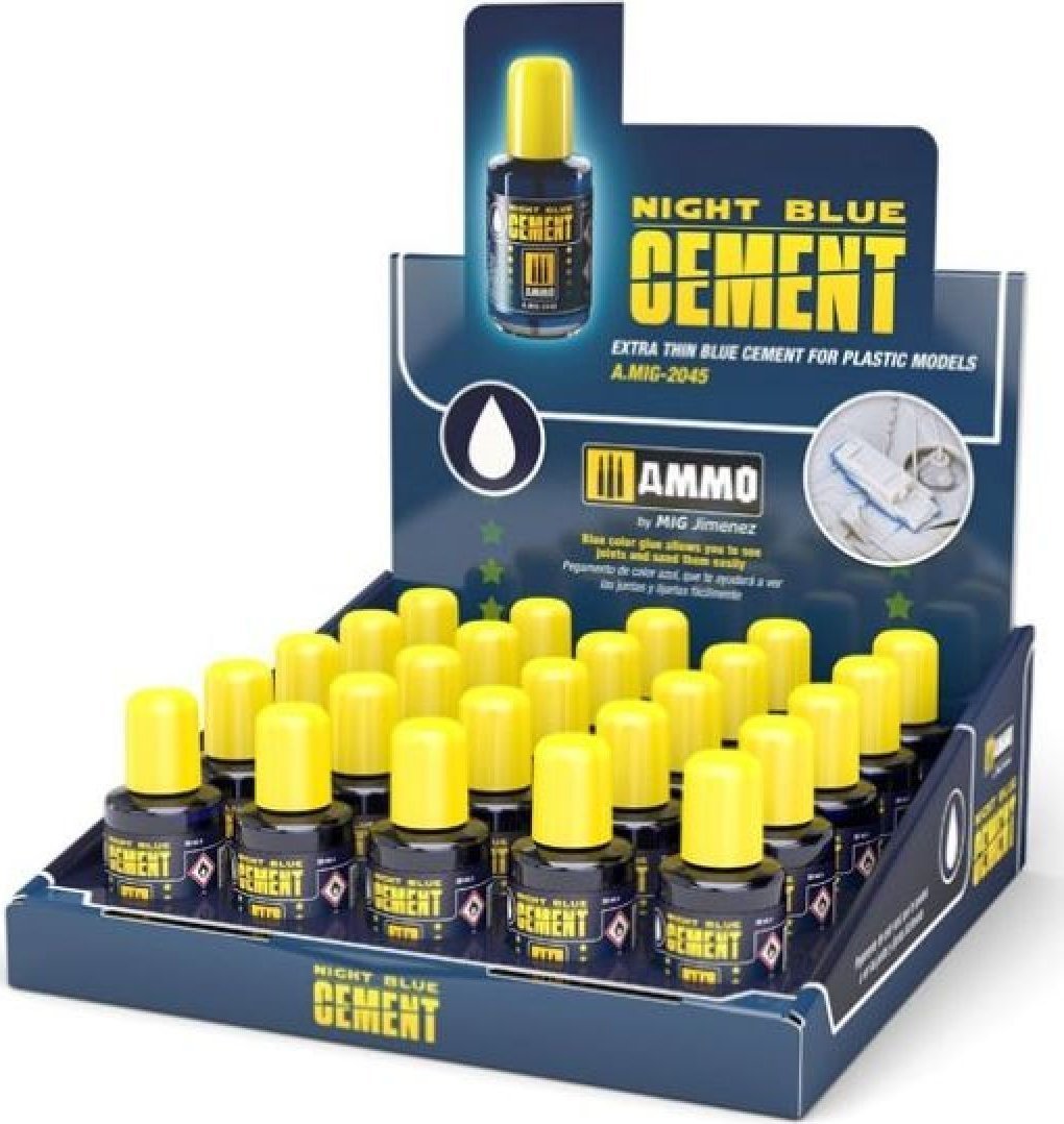 Vallejo Ammo: Night Blue Cement Display 25
