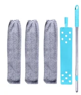 Miotły, szufle, mopy - Zestaw płaska szczotka do sprzątania kurzu teleskopowa rączka - miniaturka - grafika 1