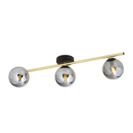 Lampy sufitowe - Splendi lampa sufitowa 3-punktowa czarna/złota/grafitowa 1246/3 - miniaturka - grafika 1