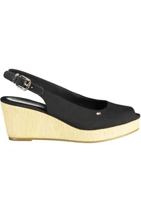 CZARNE BUTY DAMSKIE TOMMY HILFIGER - Sandały damskie - miniaturka - grafika 1