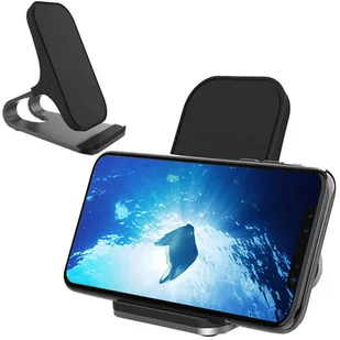 Ładowarka indukcyjna podstawka QI Wireless Charger 15W Black - Ładowarki do telefonów - miniaturka - grafika 1