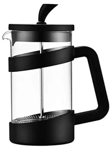 Café Olé Style zaparzacz do kawy z wysokiej jakości tworzywa sztucznego i odpornego na wysokie temperatury szkła – czarny, tamper ze stali nierdzewnej, 350 ml, nadaje się do 3 filiżanek do mokki, nalewania bez kapania - Akcesoria i części do ekspresów do kawy - miniaturka - grafika 1
