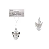 Ozdoby bożonarodzeniowe - Zawieszka Aniołek 6 cm mix srebrna - miniaturka - grafika 1