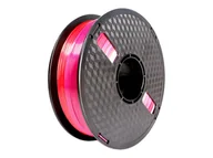 Filamenty i akcesoria do drukarek 3D - GEMBIRD 3DP-PLA-SK-01-RP Filament PLA Silk Rainbow czerwony/fioletowy 1.75mm 1kg - miniaturka - grafika 1