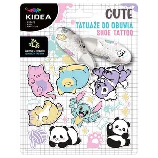 Tatuaże do obuwia świecące w ciemności Cute Kidea Derform - zabawka - Zabawki kreatywne - miniaturka - grafika 1
