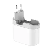 Ładowarki do telefonów - Budi - Składana ładowarka sieciowa 3x USB, USB-C Power Delivery, 42 W (Biały) - miniaturka - grafika 1