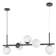 Lampy sufitowe - NOWOCZESNA LAMPA SUFITOWA WISZĄCA CZARNA LEDO W5 - miniaturka - grafika 1