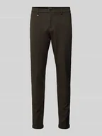 Spodnie męskie - Spodnie do garnituru o kroju super skinny fit w kant - miniaturka - grafika 1