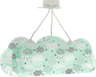 Lampy sufitowe - Zielone Chmury lampa wisząca 3-punktowa 41410H - miniaturka - grafika 1