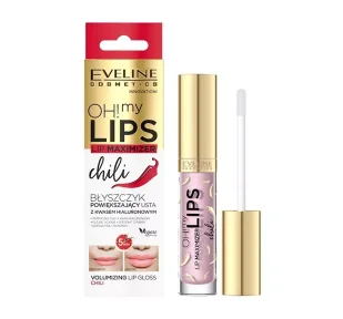 Eveline Oh My Lips Maximizer Chili Błyszczyk powiększający usta Papryczki Chili 4,5ml - Błyszczyki do ust - miniaturka - grafika 3