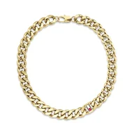 Naszyjniki męskie - Tommy Hilfiger Biżuteria męski naszyjnik z żółtego złota z kultową flagą - 2790636, Jeden rozmiar, Stal nierdzewna, Bez kamieni szlachetnych - miniaturka - grafika 1