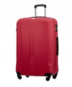 Walizki - Walizka Duża Podróżna Na Kółkach Twarda ABS PUCCINI Czerwona ABS03A-3E - miniaturka - grafika 1