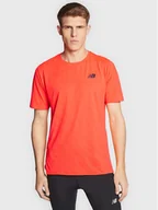 Koszulki sportowe męskie - New Balance Koszulka techniczna Speed Jacquard MT23281 Pomarańczowy Athletic Fit - miniaturka - grafika 1