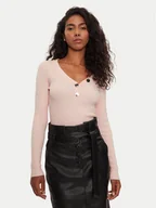 Swetry damskie - Morgan Sweter 201-MBANBI.N Różowy Slim Fit - miniaturka - grafika 1