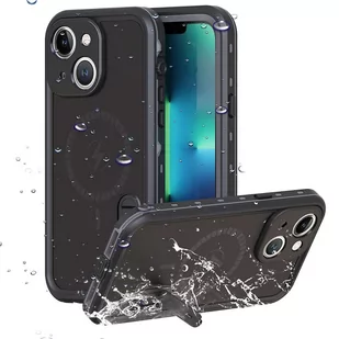 Alogy Etui Pancerne 360 wodoodporne IP68 do MagSafe do iPhone 13 Czarne - Etui i futerały do telefonów - miniaturka - grafika 1
