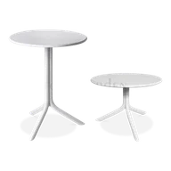 Stoły ogrodowe - Nardi Stół ogrodowy Step Bianco 60,5 cm - miniaturka - grafika 1