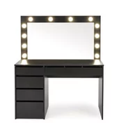 Toaletki - Toaletka z lustrem Sybilla XL czarna - miniaturka - grafika 1