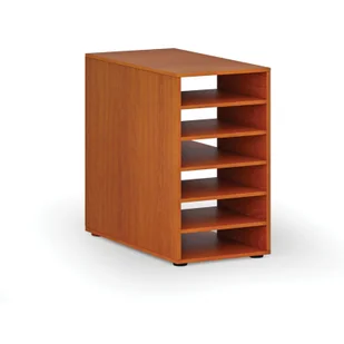 Szafka za półkami do stołu roboczego PRIMO WOOD, prawdziwy, wiśnia - Inne meble biurowe - miniaturka - grafika 1
