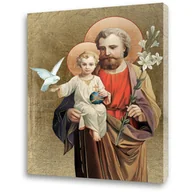 Ikony i obrazy sakralne - Obraz religijny na płótnie Święty Józef - miniaturka - grafika 1