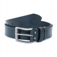 Paski - DZIKI DżINS PASEK SKÓRZANY MĘSKI CZARNY PRAWDZIWA SKÓRA LICOWA Rozm. 105 cm - miniaturka - grafika 1