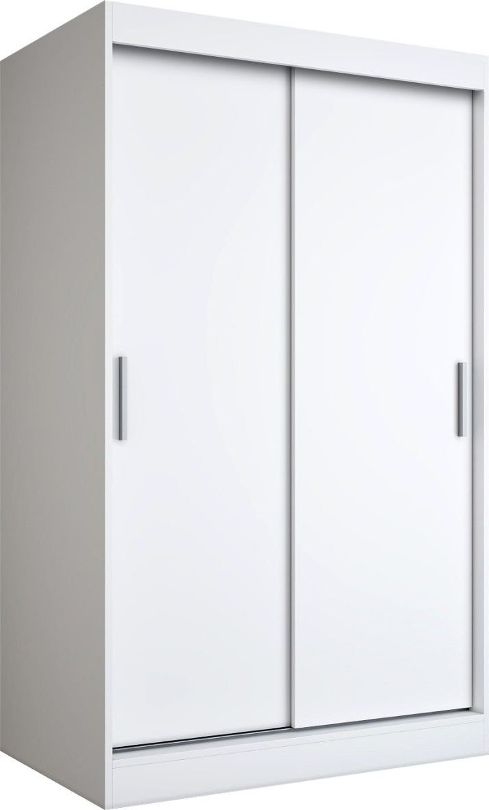 MKPOL Szafa przesuwna MODUO COMFORT 120 biała mat gładka