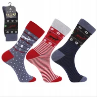 Skarpetki męskie - Skarpety ŚWIĄTECZNE Męskie Na Prezent 3 Pary 43/45 MORAJ - miniaturka - grafika 1