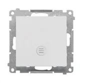 Wyłączniki światła i elektryczne - Wyłącznik pojedynczy z podświetleniem LED Simon 55 - jasnoszary mat - miniaturka - grafika 1