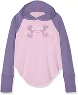 Odzież sportowa dziecięca - Under Armour dziewczęca koszulka z długim rękawem Finale Layer, fioletowy, m - miniaturka - grafika 1