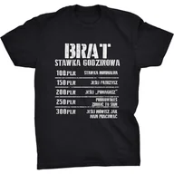 Koszulki męskie - Stawka Godzinowa Koszulka Dla Brata Prezent - miniaturka - grafika 1