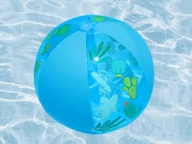 Piłki dla dzieci - Bestway kolorowa piłka plażowa lekka dmuchana 51cm kaktusy 31036 - miniaturka - grafika 1