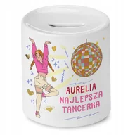 Skarbonki - Skarbonka 330 ml Dla Aureli Córki Dziecka z Nadrukiem ze Zdjęciem - miniaturka - grafika 1